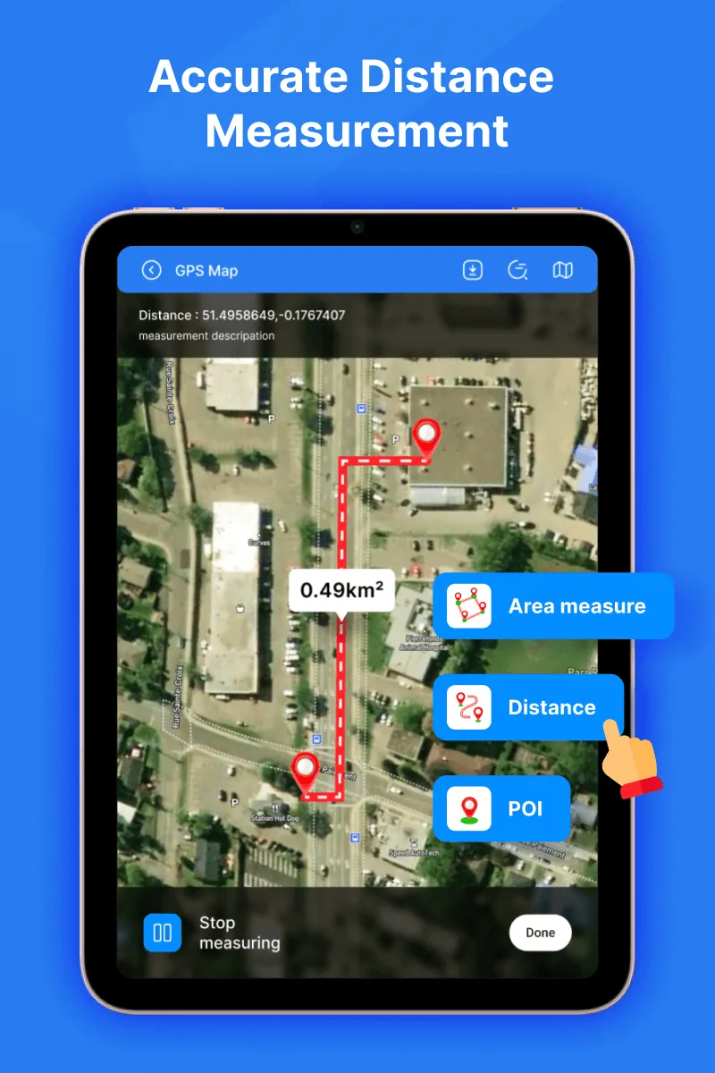 Distance & Land Area Measure | Indus Appstore | Screenshot