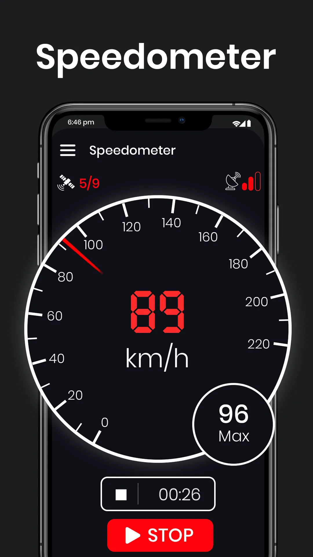 GPS Speedometer -Speed meter | Indus Appstore | Screenshot