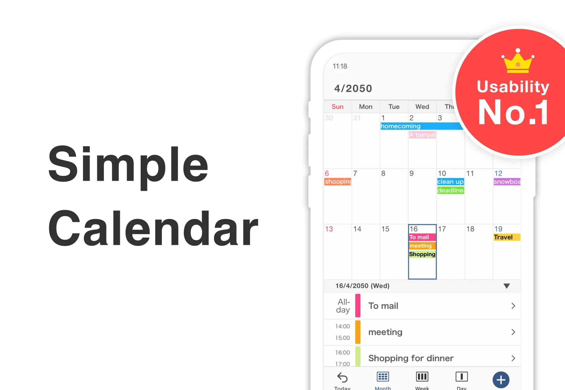 Simple Calendar - easy planner | Indus Appstore | Screenshot