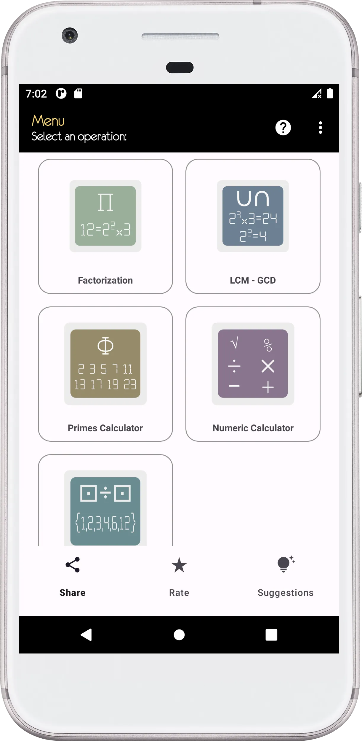 GCD - LCM Calculator & Factors | Indus Appstore | Screenshot