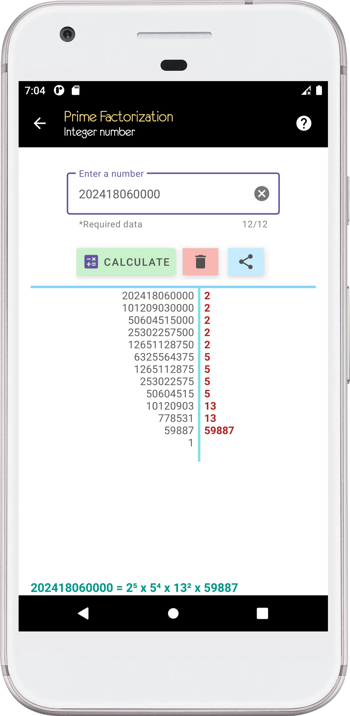 GCD - LCM Calculator & Factors | Indus Appstore | Screenshot