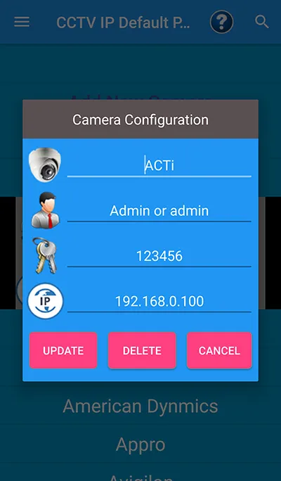 CCTV IP Default Password | Indus Appstore | Screenshot