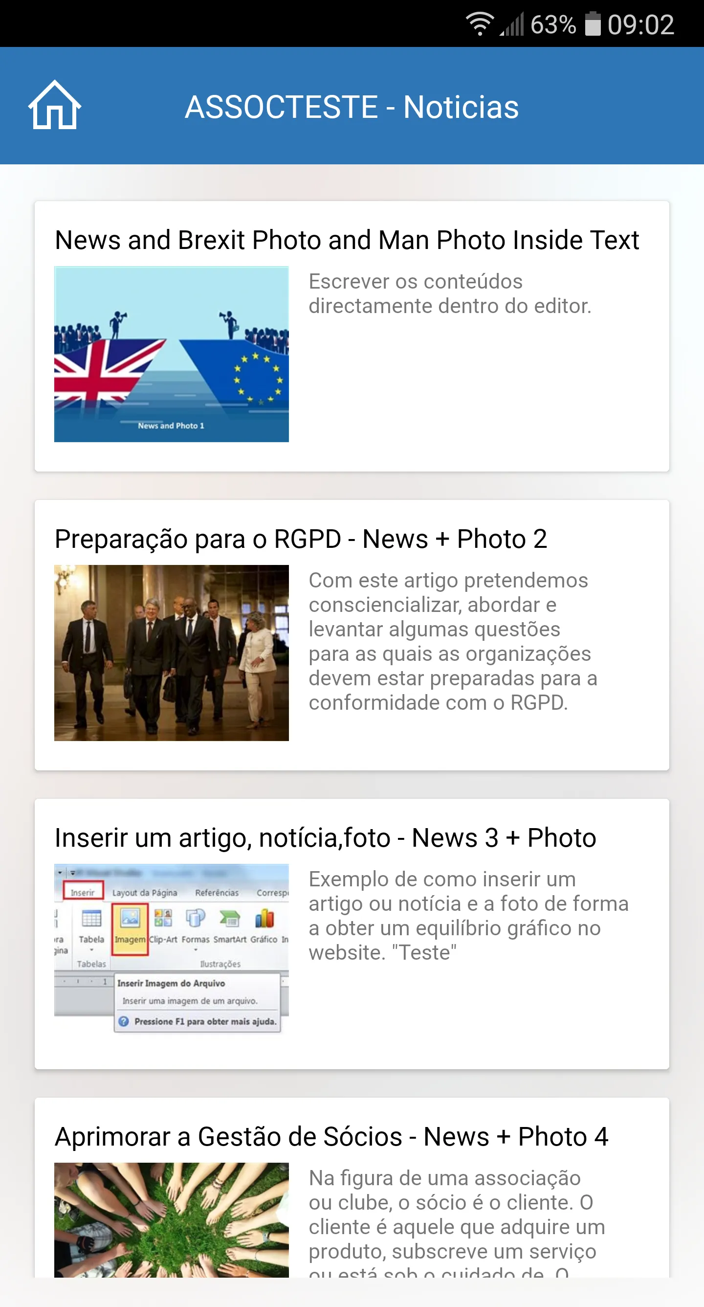 Cartão Sócio | Indus Appstore | Screenshot