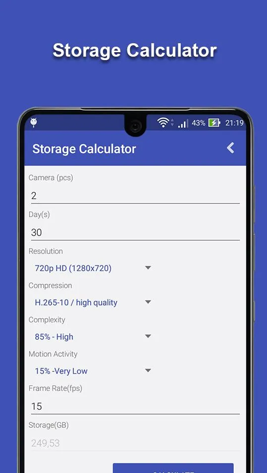 CCTV Calculator and Tools | Indus Appstore | Screenshot