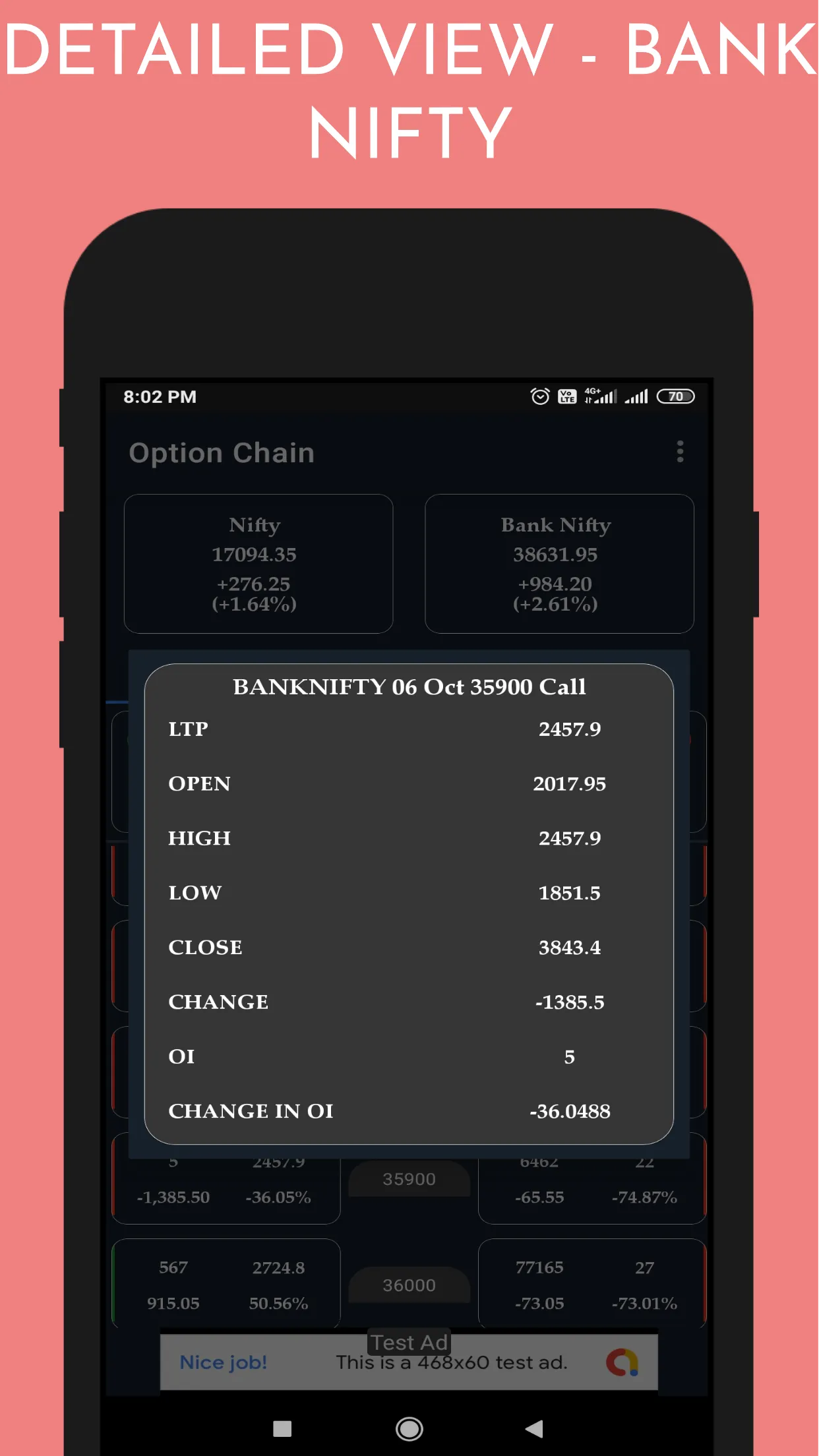 Option Chain - Live | Indus Appstore | Screenshot