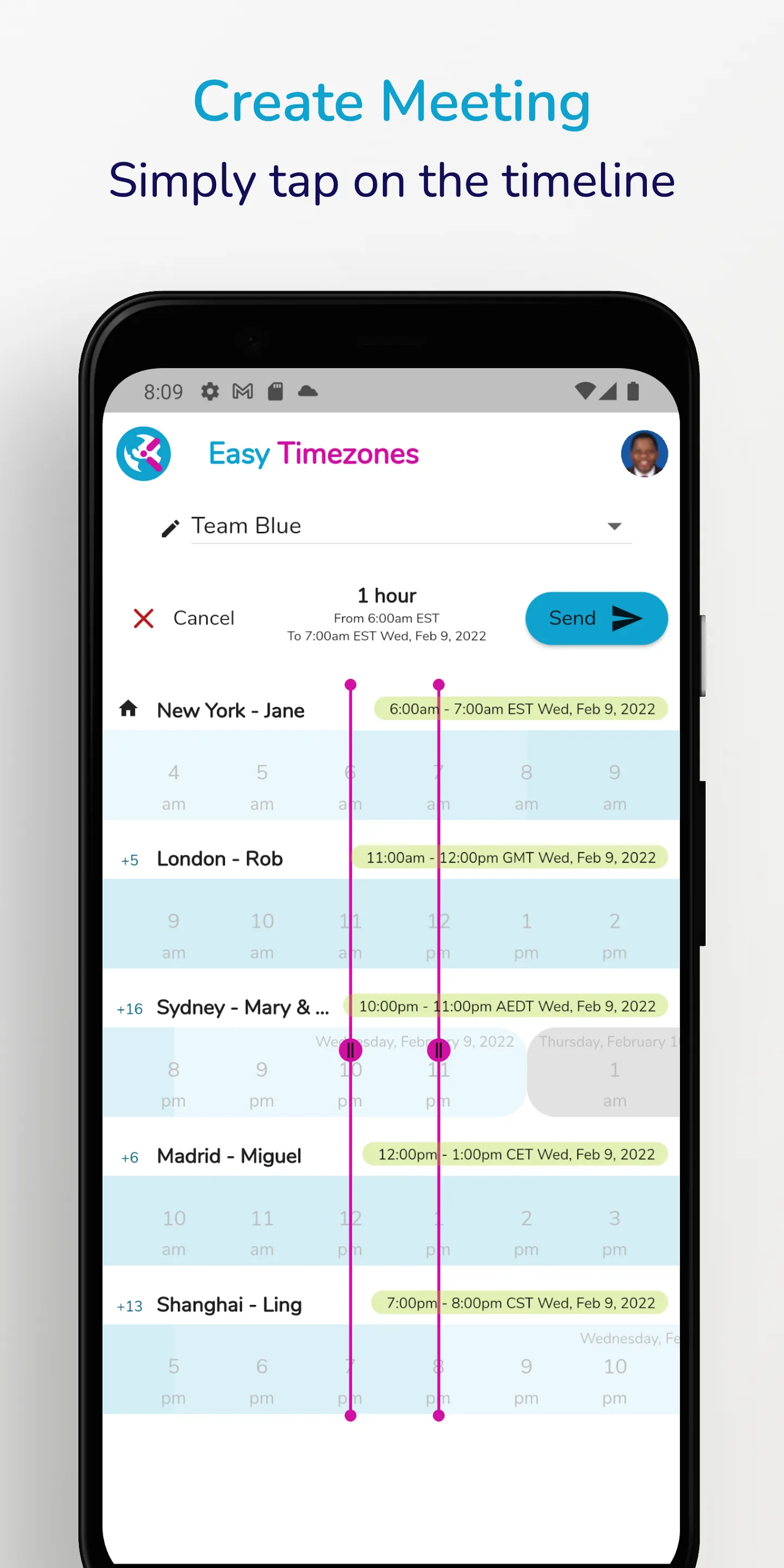 Easy Timezones World Converter | Indus Appstore | Screenshot