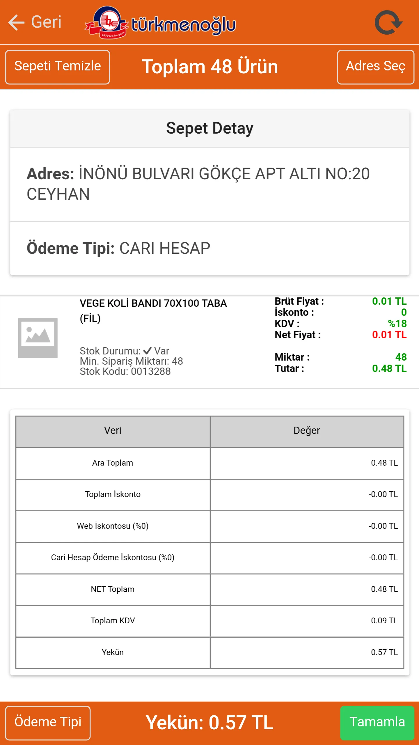 Türkmenoğlu B2B | Indus Appstore | Screenshot