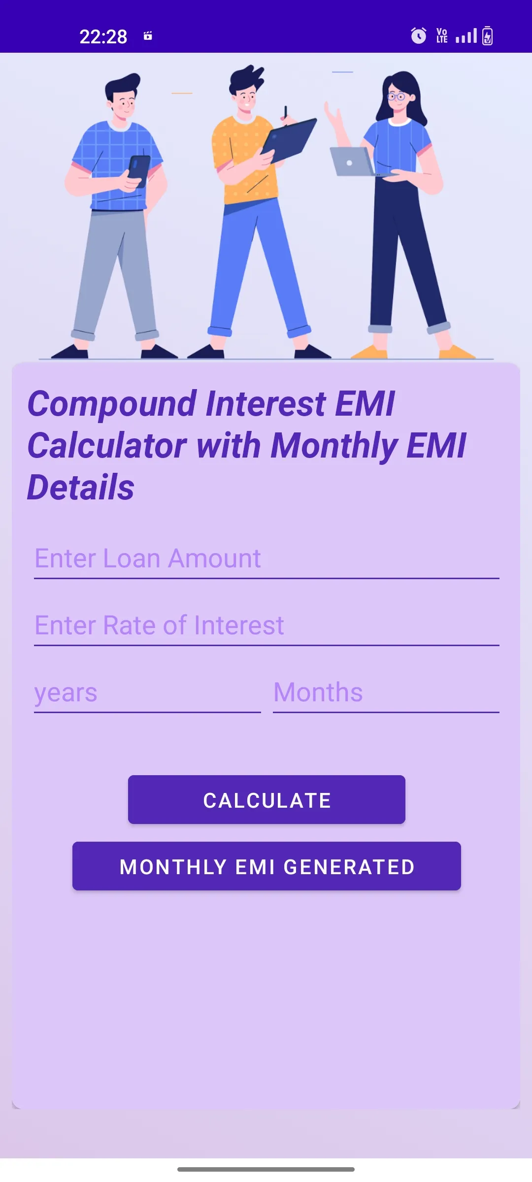 Emi Calculator SBI PNB BOB BOI | Indus Appstore | Screenshot