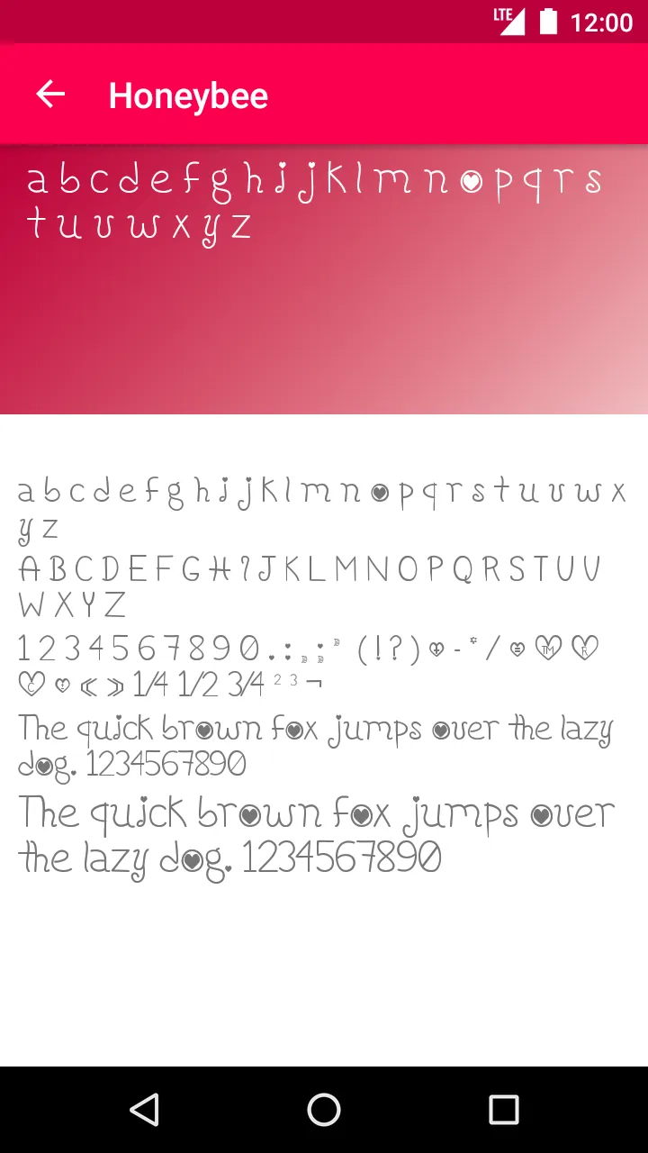 Romance Fonts | Indus Appstore | Screenshot