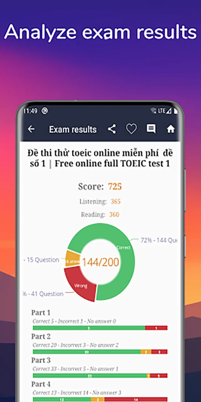 Practice the TOEIC Test | Indus Appstore | Screenshot