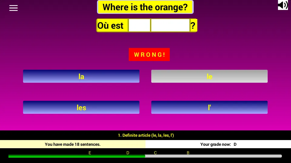 French Grammar Gaps D | Indus Appstore | Screenshot