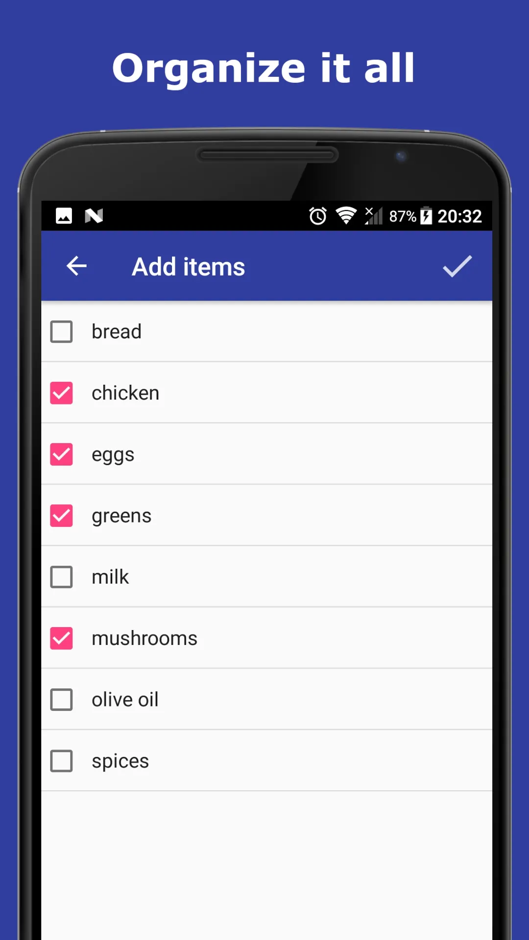 Quick LIST - Shopping & Memos | Indus Appstore | Screenshot