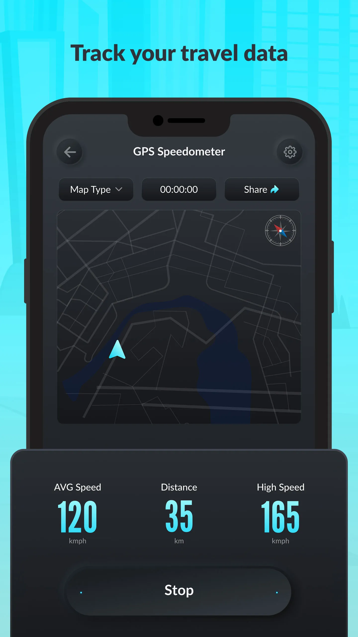 GPS Speedometer: Speed Tracker | Indus Appstore | Screenshot