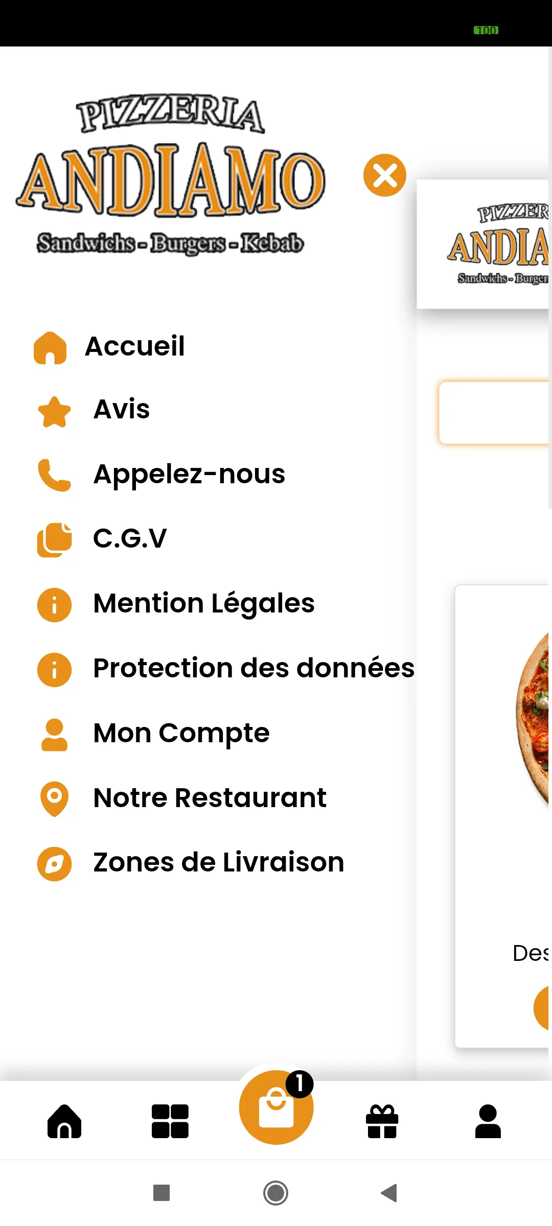 Andiamo pizza Amiens | Indus Appstore | Screenshot