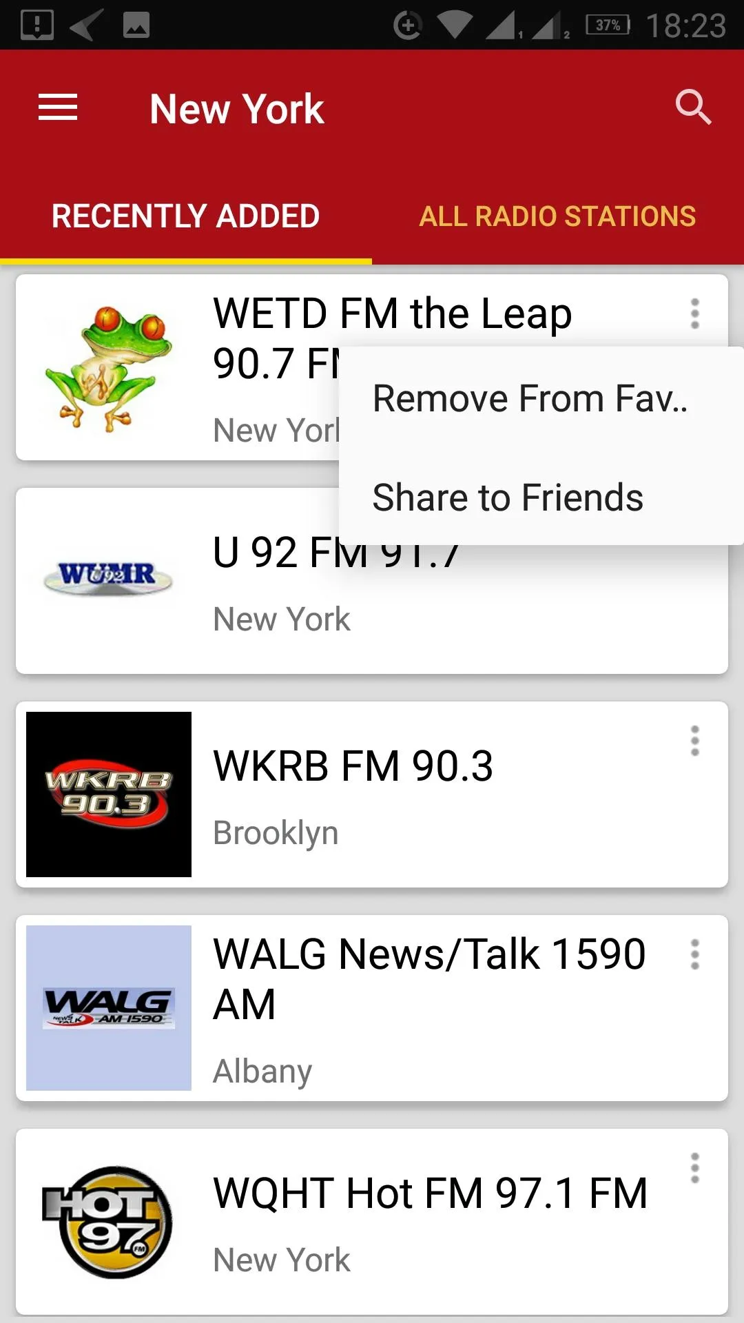 New York Radio Stations - USA | Indus Appstore | Screenshot