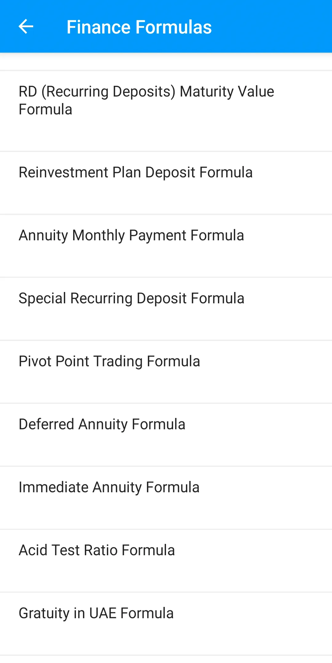 Accounting Formulas | Indus Appstore | Screenshot