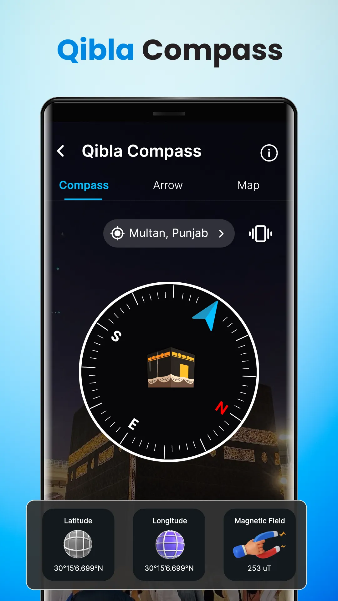 Digital Compass Direction App | Indus Appstore | Screenshot