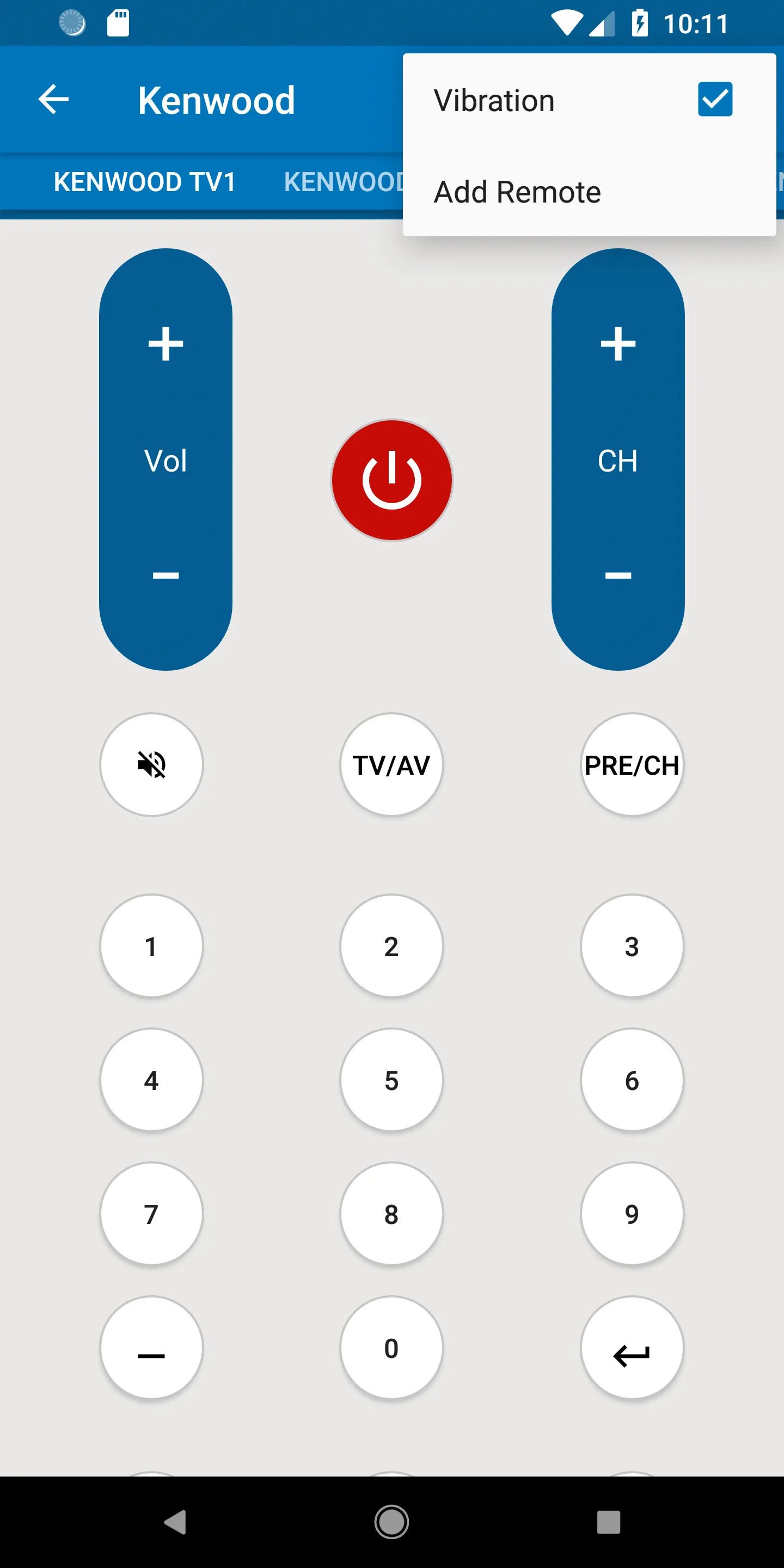 Kenwood Universal Remote | Indus Appstore | Screenshot