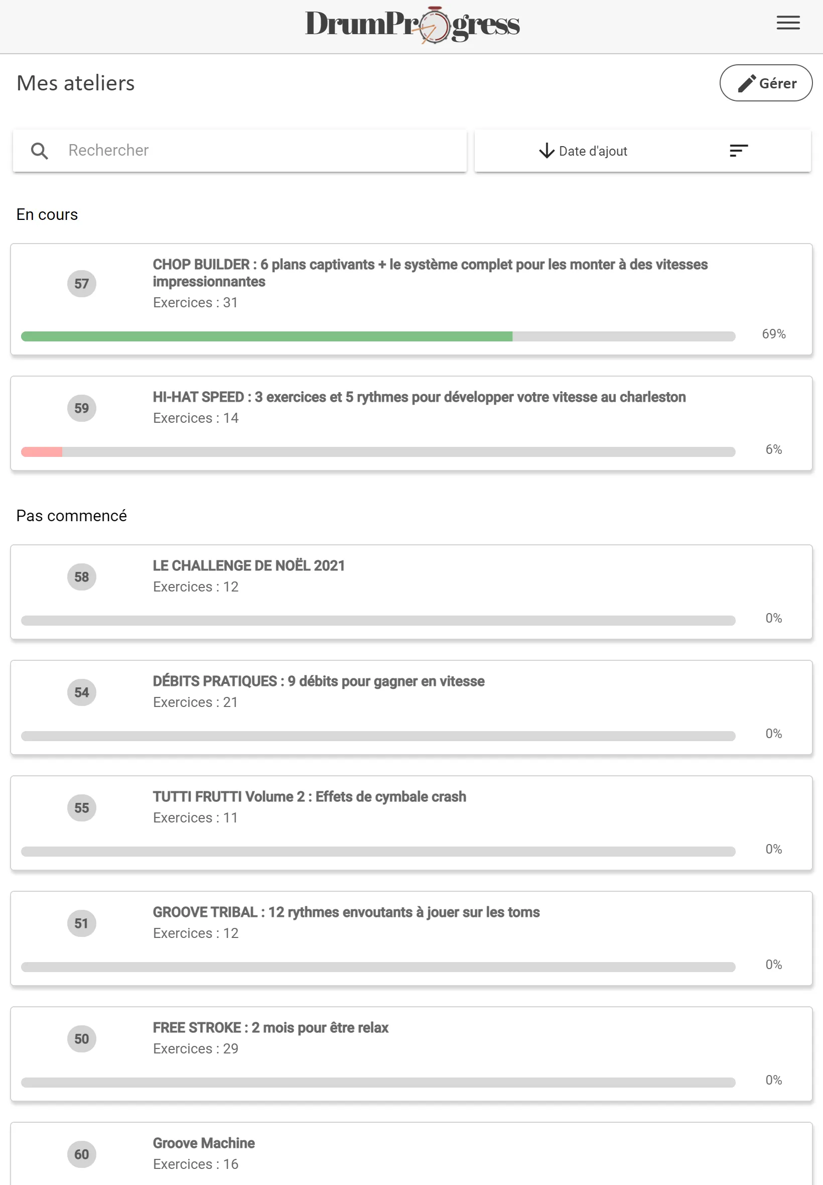 DrumProgress | Indus Appstore | Screenshot