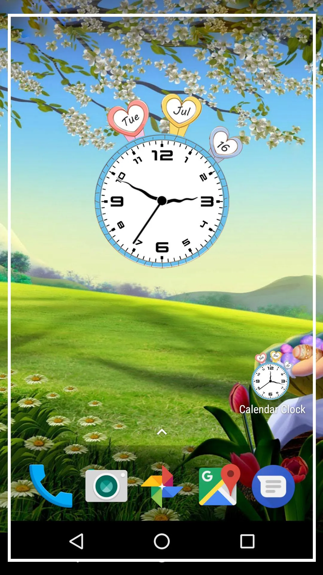 Calendar clock live wallpaper | Indus Appstore | Screenshot