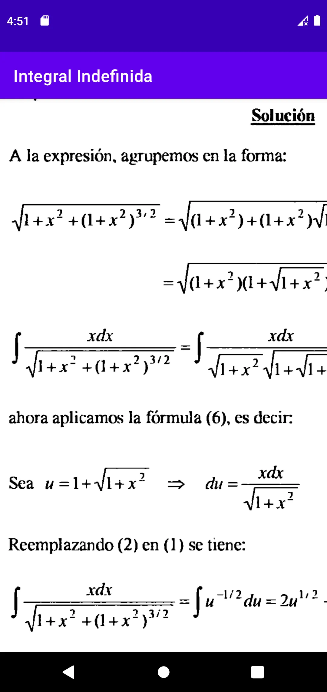 Integral Indefinida | Indus Appstore | Screenshot