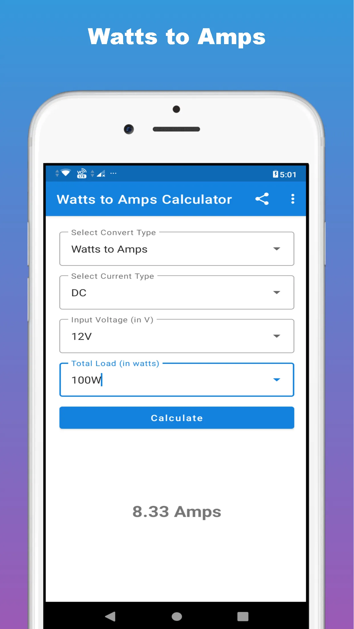 Inverter Battery Calculator | Indus Appstore | Screenshot