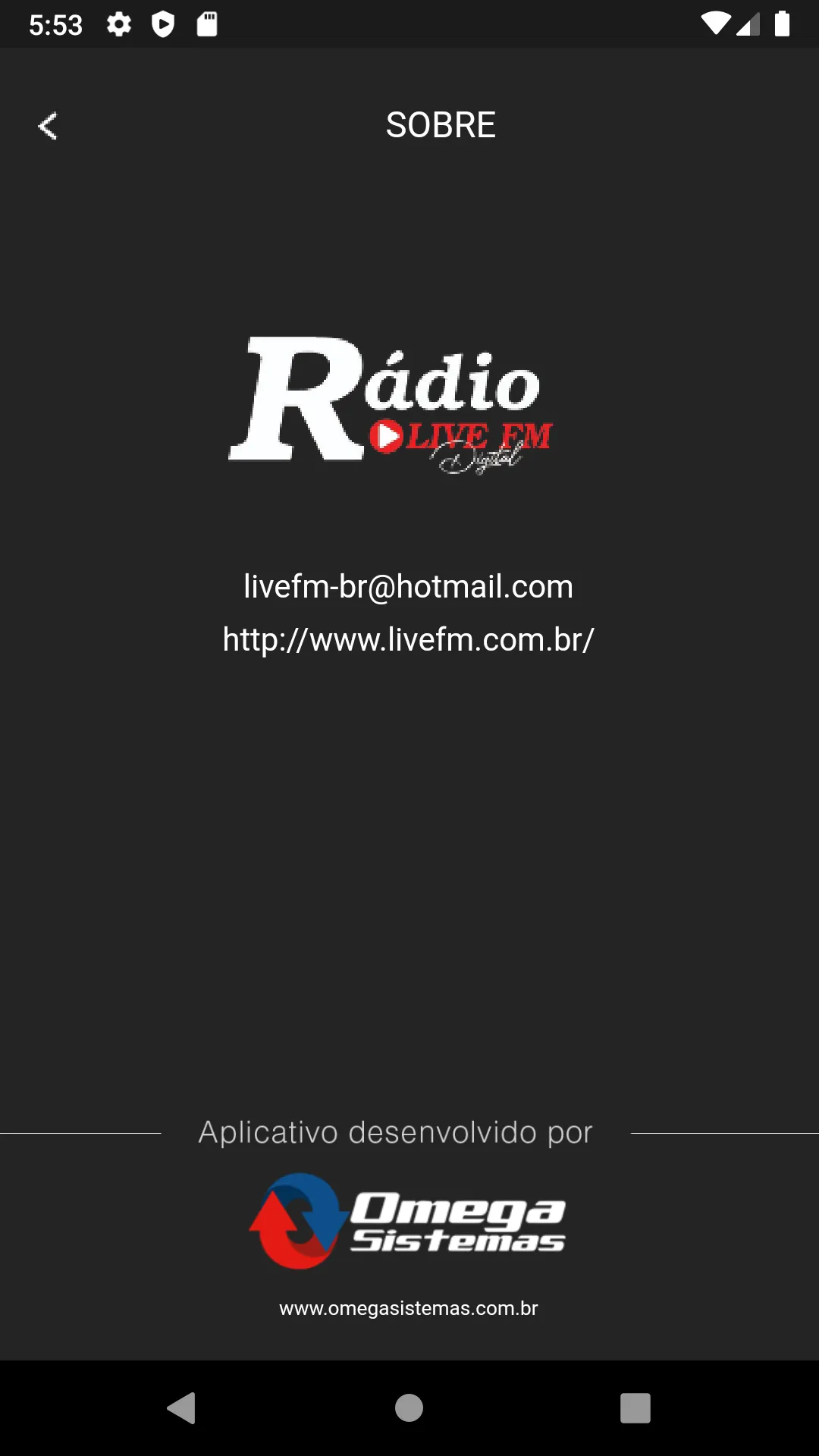 Rádio Live FM | Indus Appstore | Screenshot