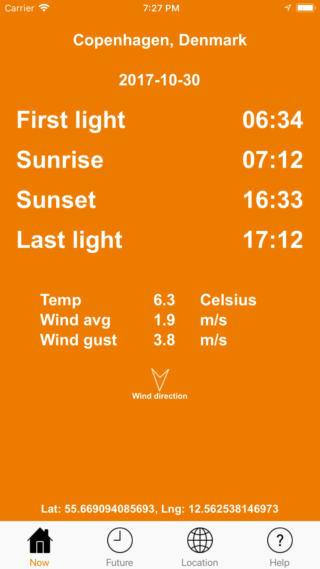 Sunset and Sunrise time | Indus Appstore | Screenshot