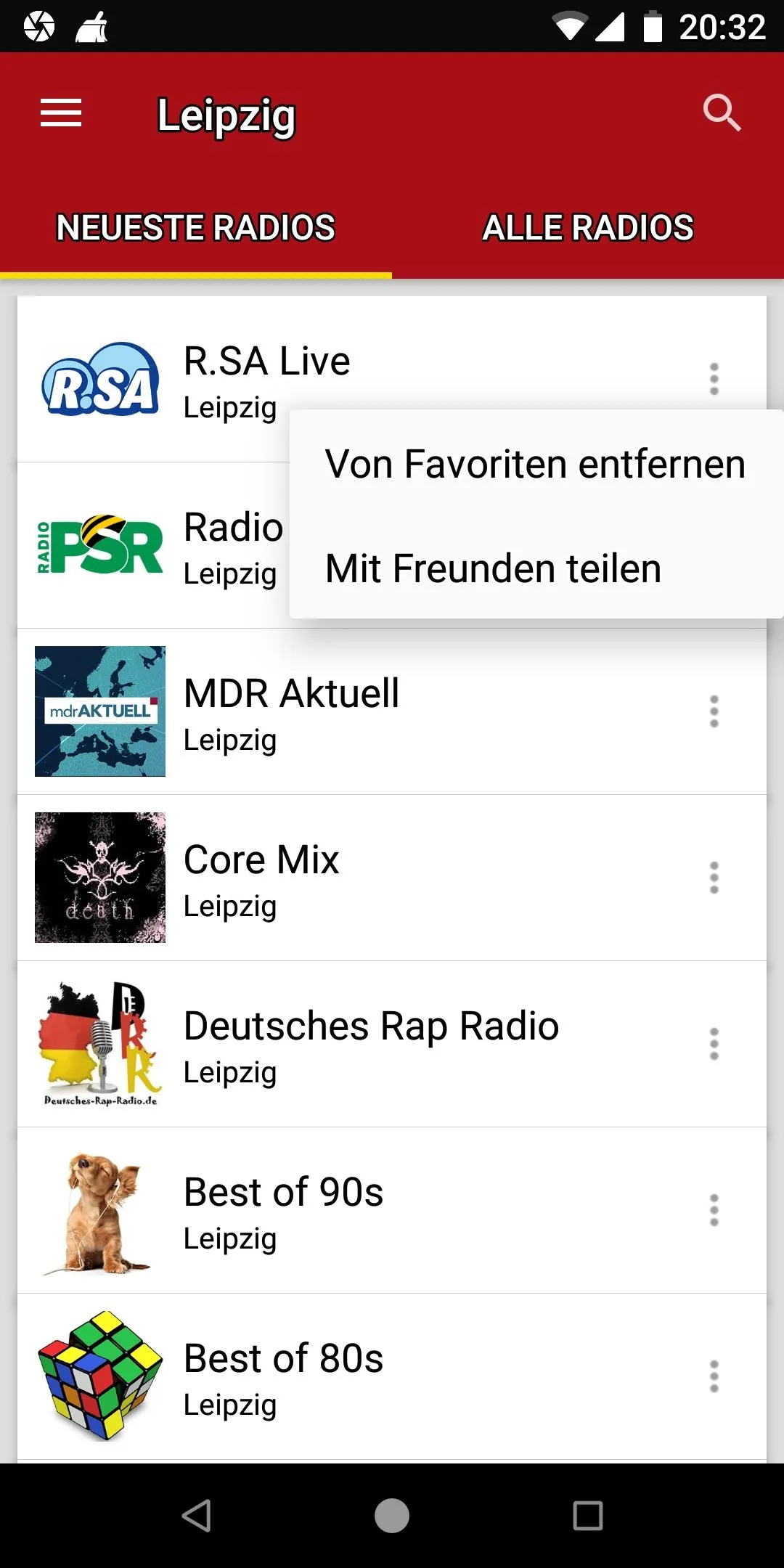 Radiosender aus Leipzig | Indus Appstore | Screenshot