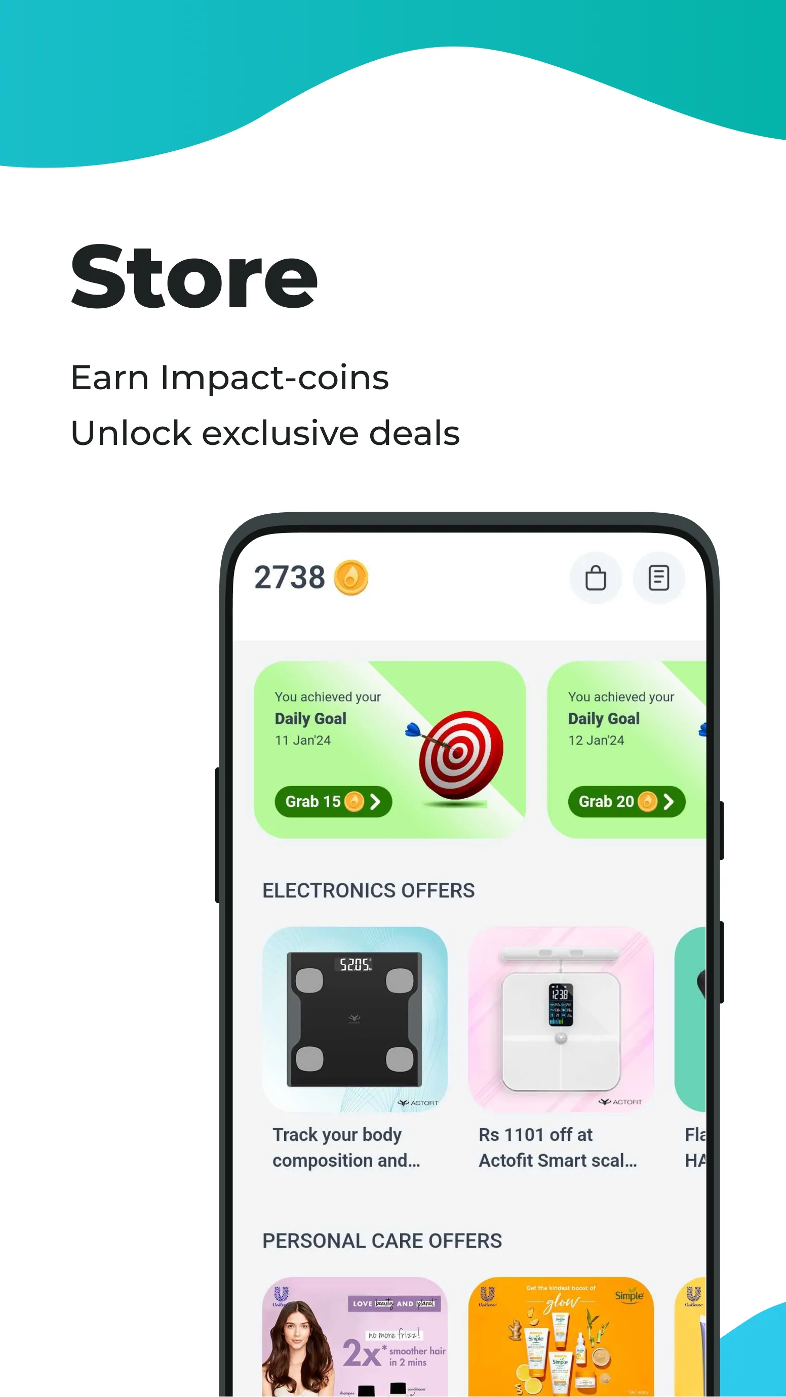 Impact - Steps Fitness Charity | Indus Appstore | Screenshot