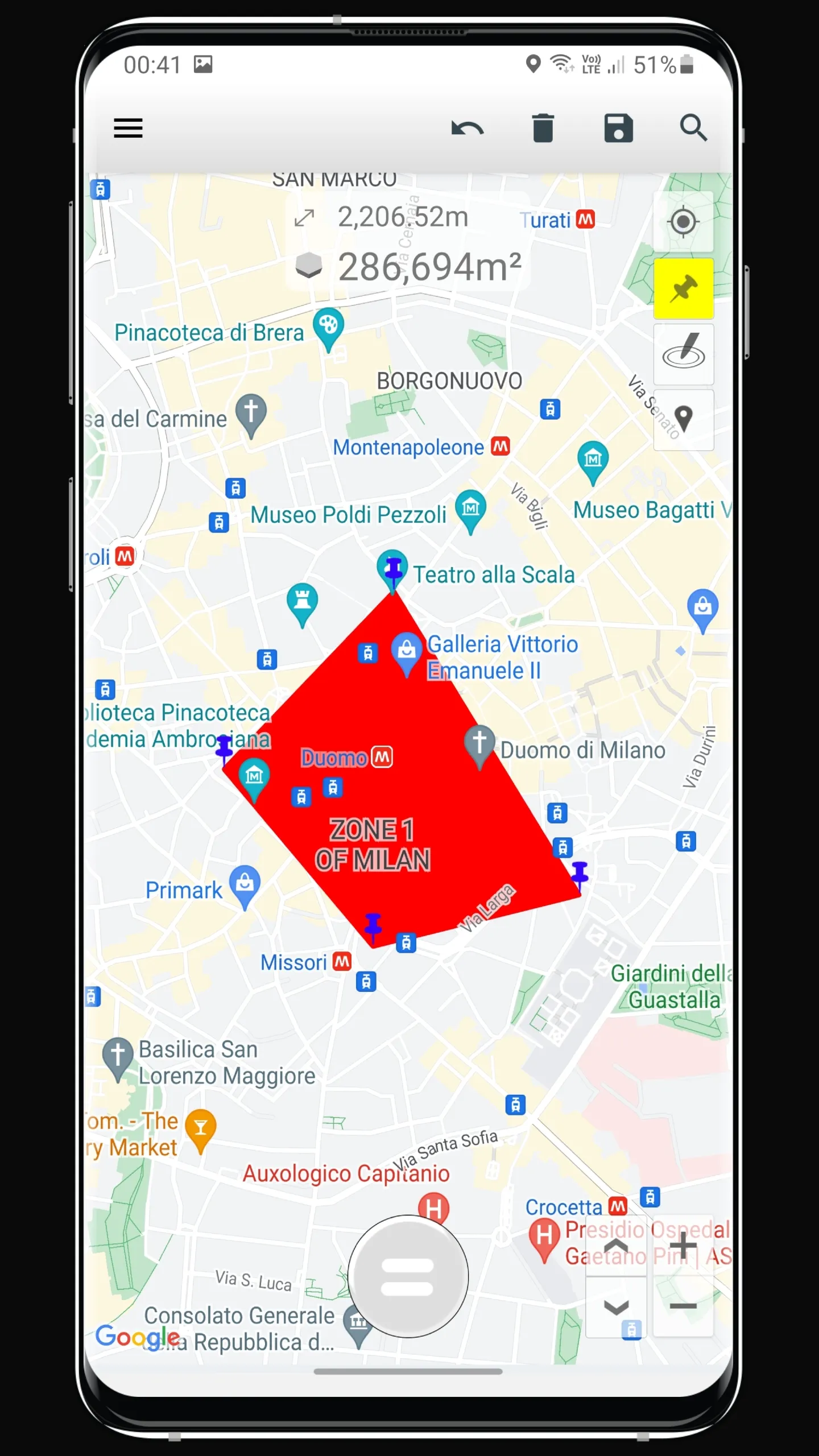 Maps Area Calculator | Indus Appstore | Screenshot