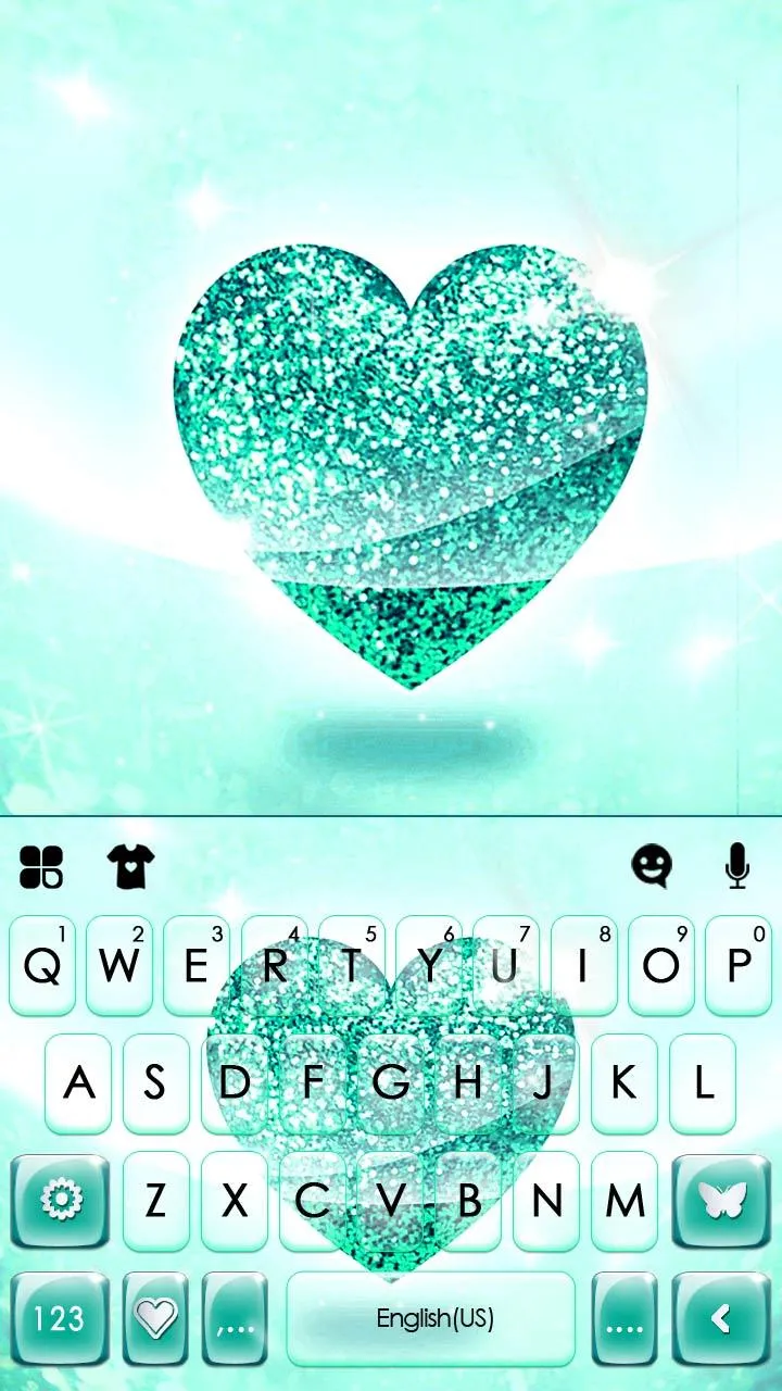 Glitter Heart Theme | Indus Appstore | Screenshot