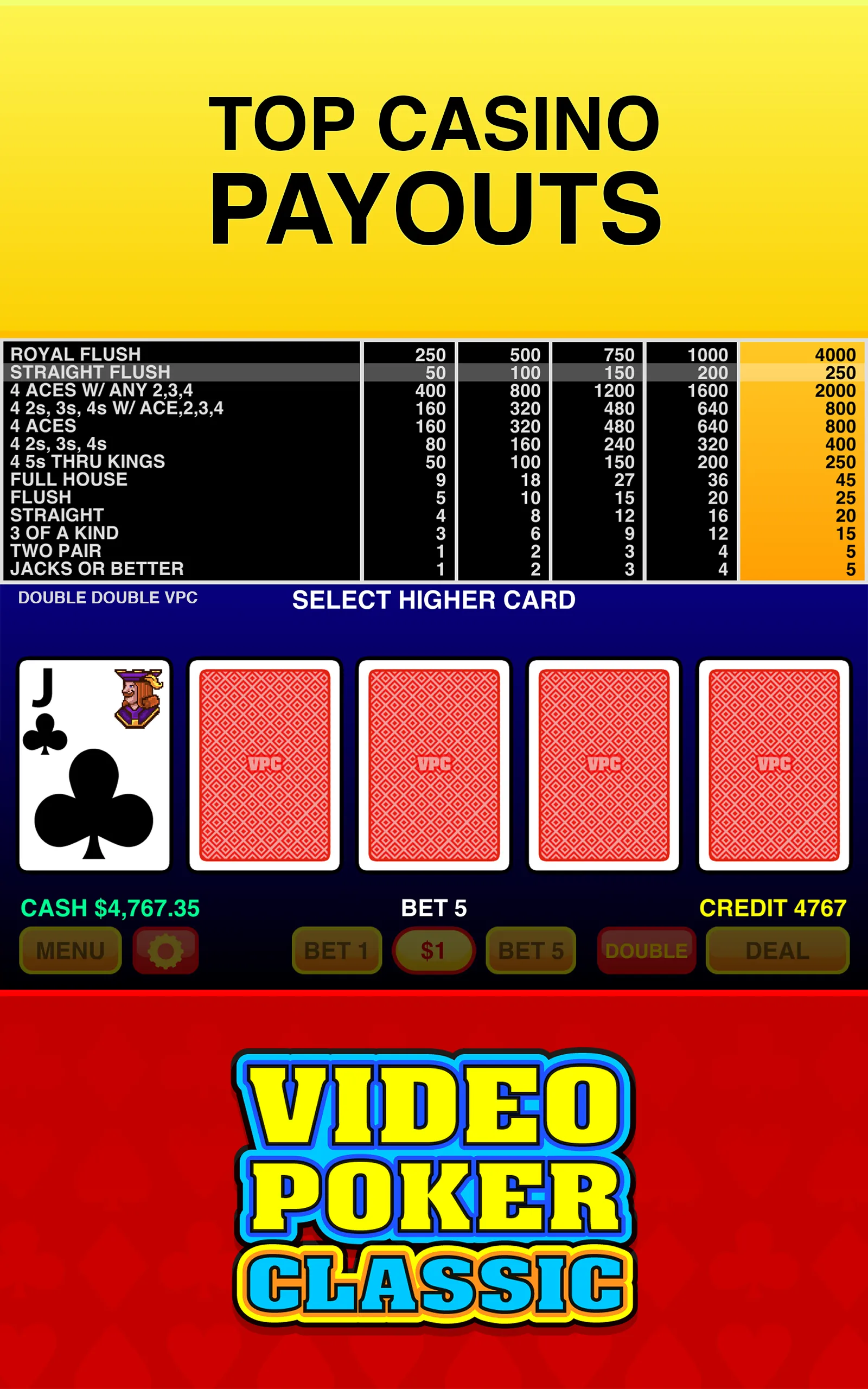 Video Poker Classic ® | Indus Appstore | Screenshot