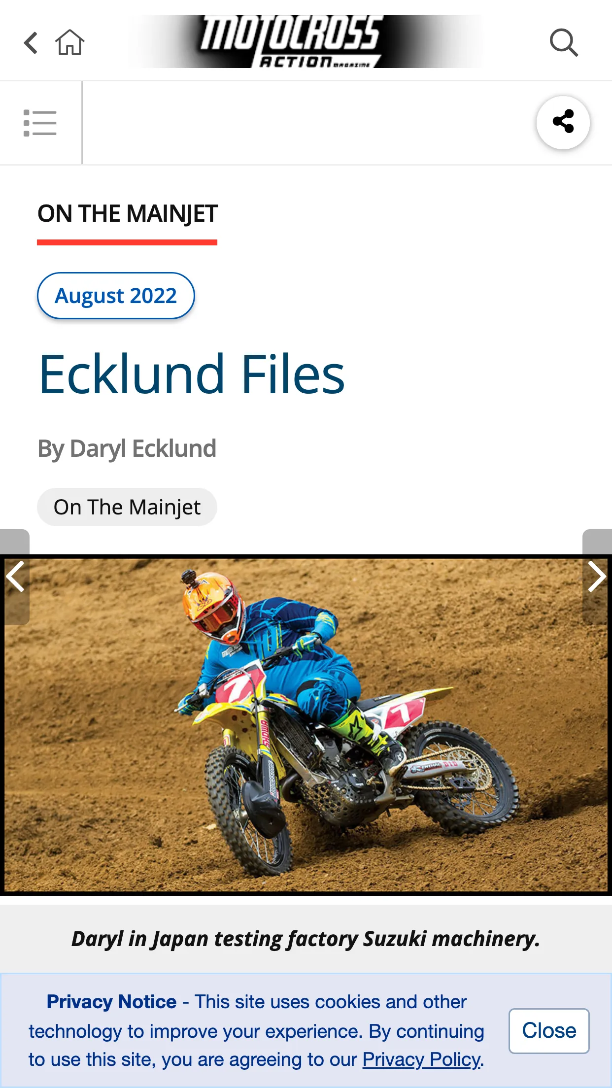 Motocross Action Magazine | Indus Appstore | Screenshot