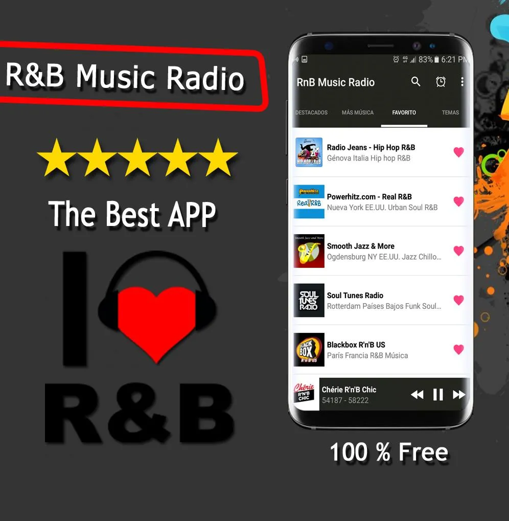 R&B Music Radio | Indus Appstore | Screenshot