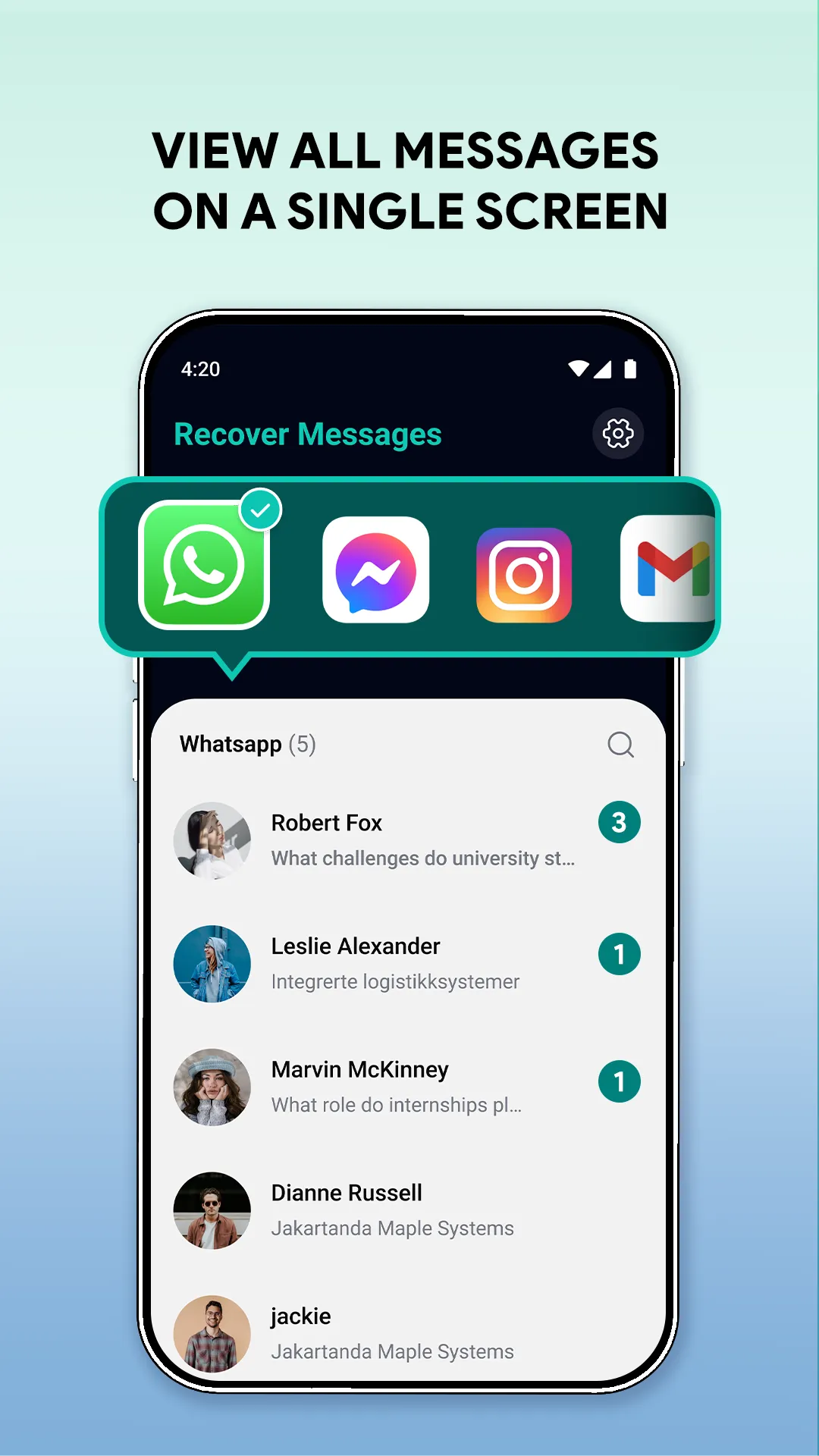 MsgSave: Read Deleted Messages | Indus Appstore | Screenshot