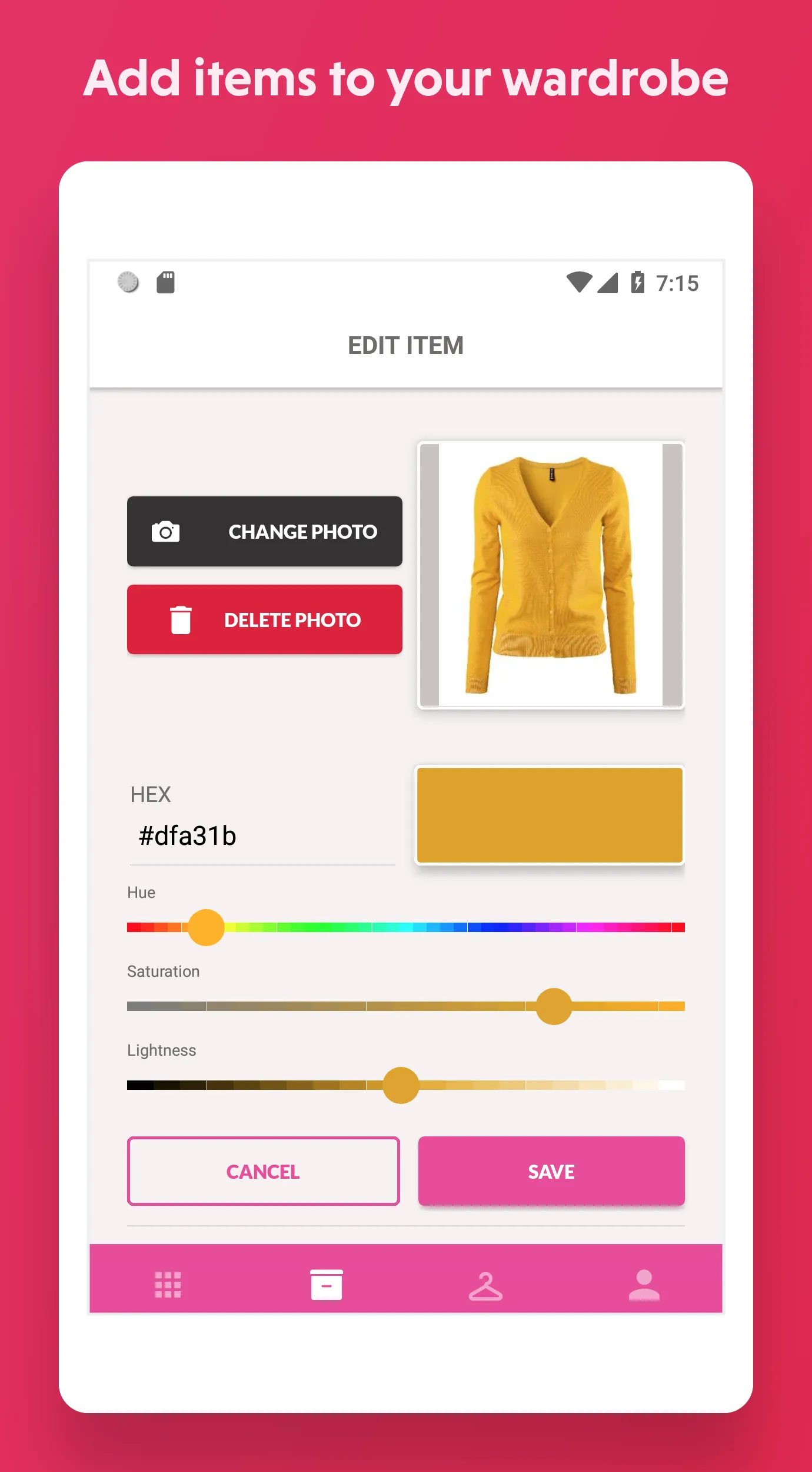 The 'drobe - Outfit Planner | Indus Appstore | Screenshot