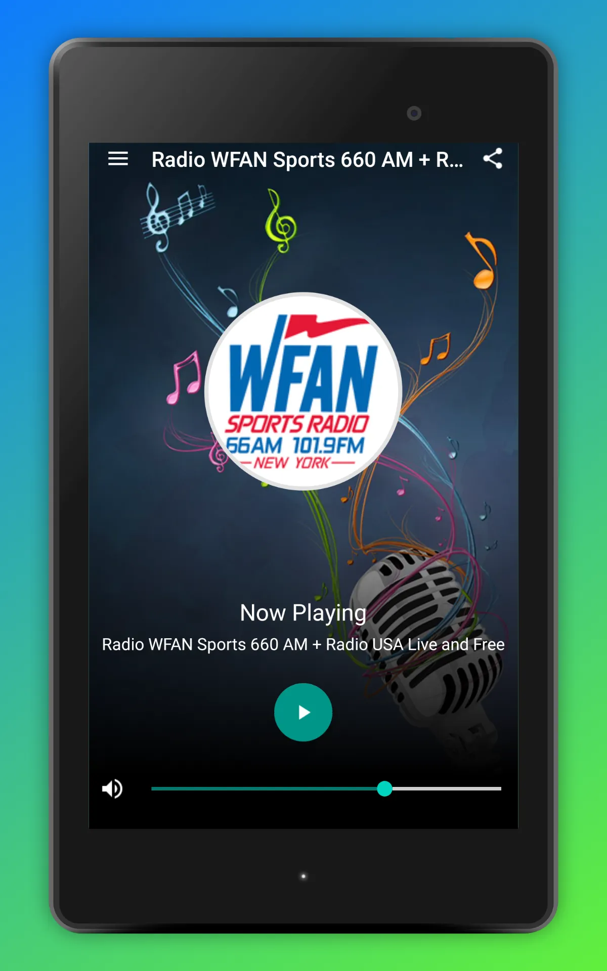 WFAN Sports Radio 101.9 FM USA | Indus Appstore | Screenshot