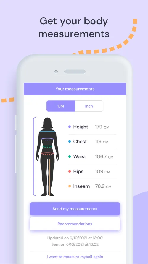 Sizer – Body Measurements | Indus Appstore | Screenshot