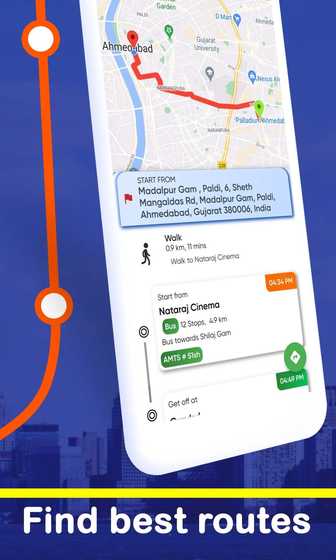 Ahmedabad Metro & BRTS Bus App | Indus Appstore | Screenshot