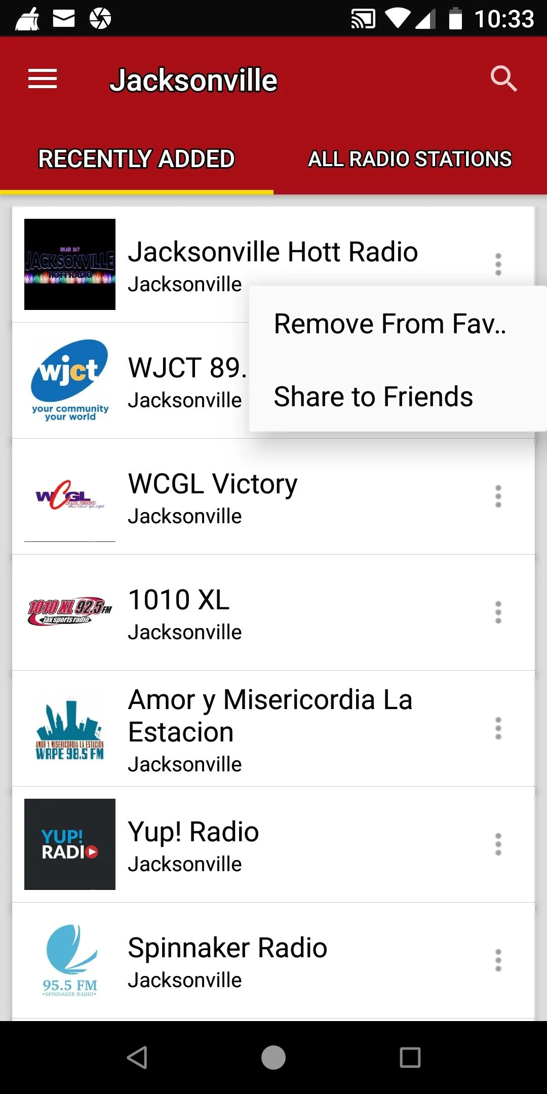 Jacksonville Radio Stations | Indus Appstore | Screenshot