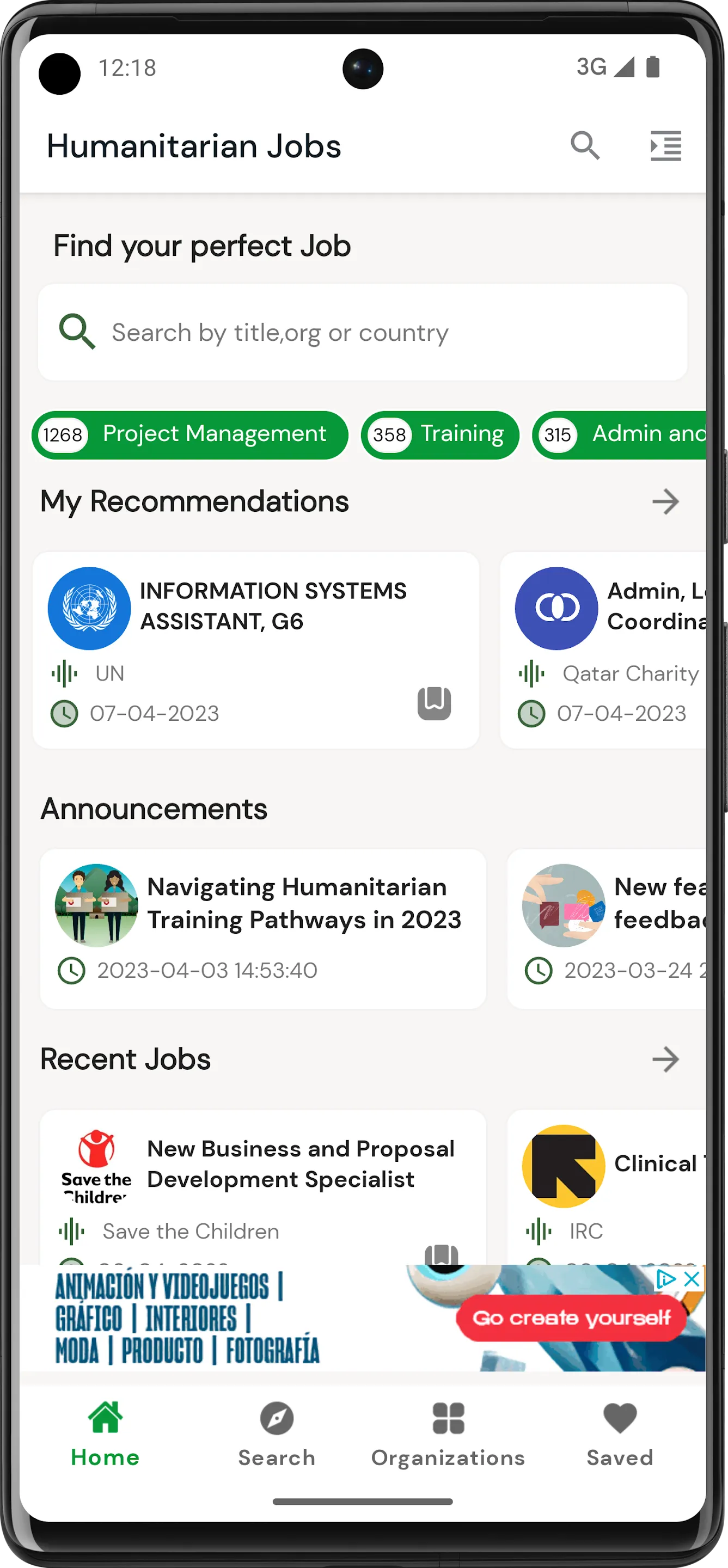 Humanitarian Jobs | Indus Appstore | Screenshot