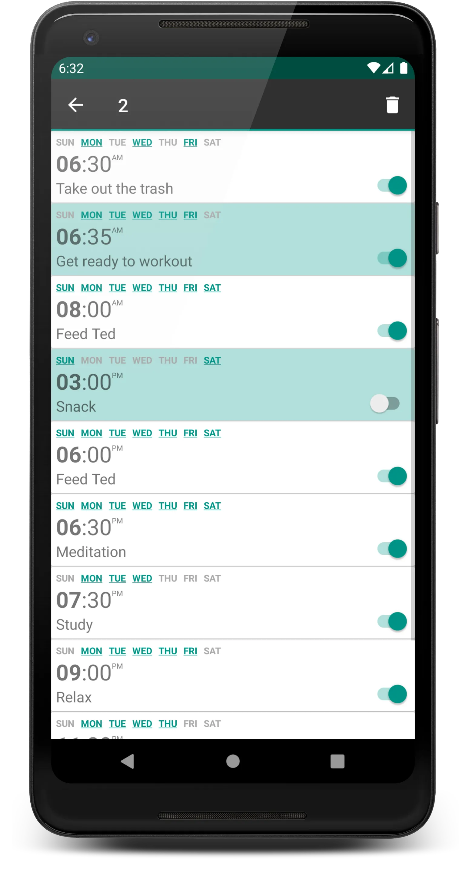 Weekly Planner | Indus Appstore | Screenshot