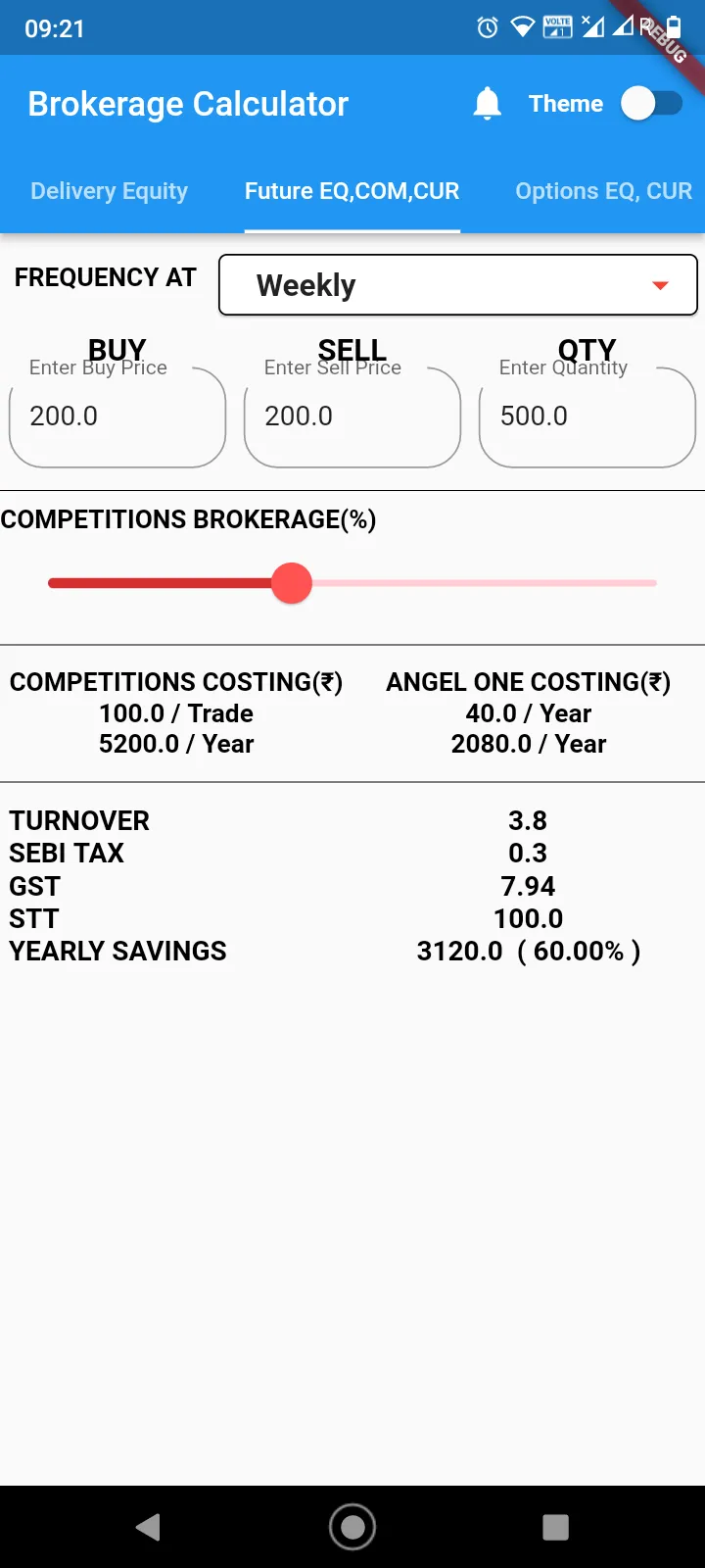 Angell Brokerage Calculator | Indus Appstore | Screenshot