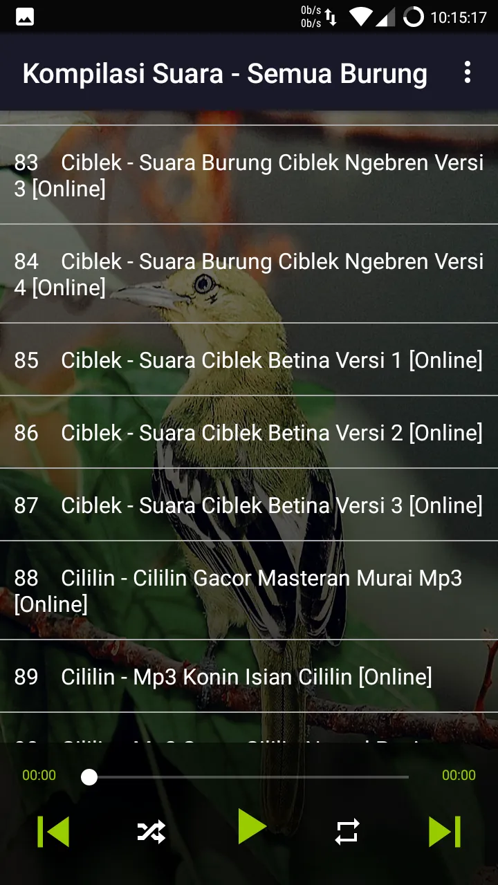 1200+ Suara Kicau Burung MP3 | Indus Appstore | Screenshot