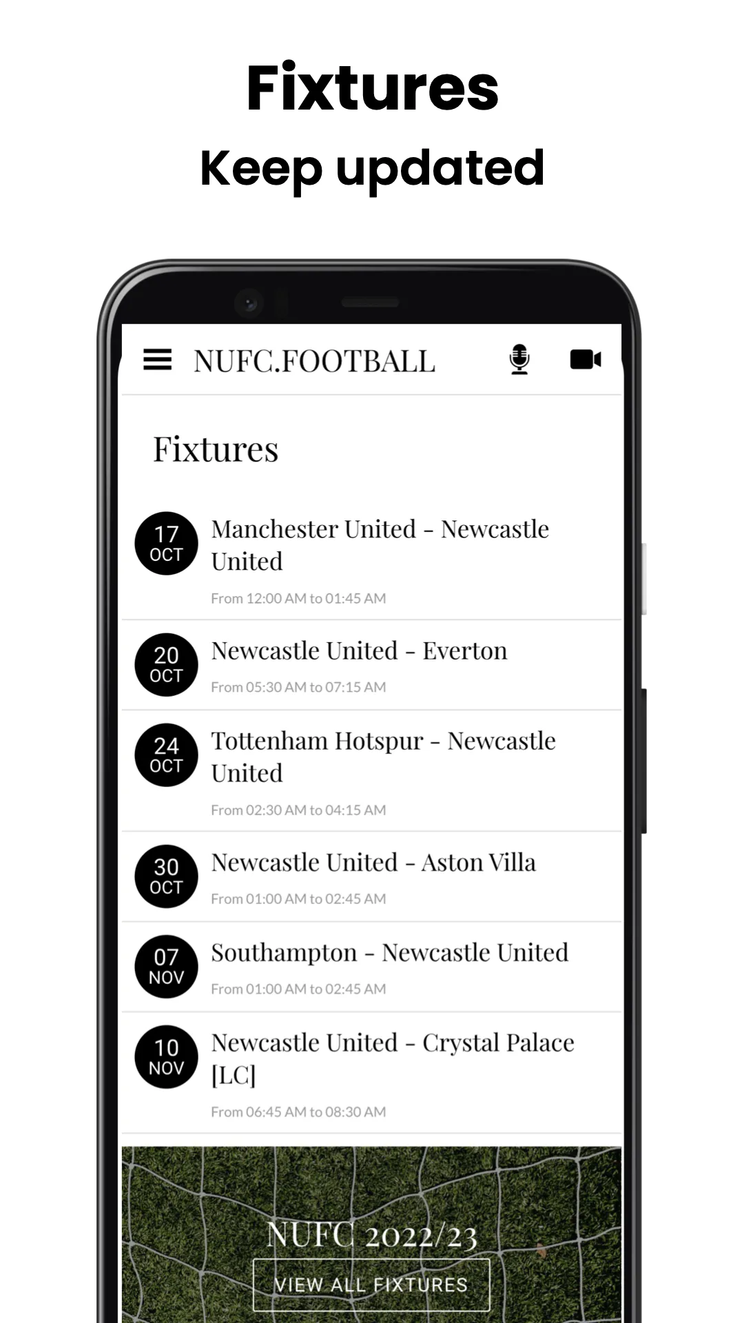 NUFC FANS APP Newcastle United | Indus Appstore | Screenshot