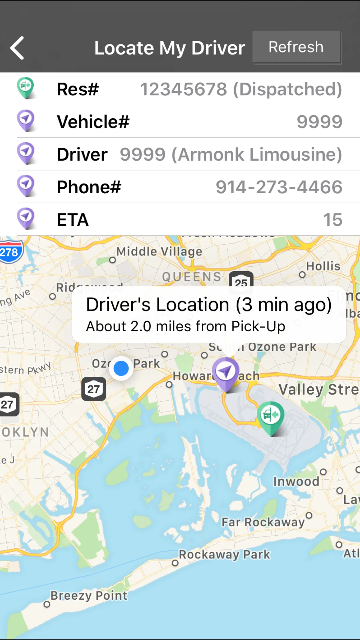 Armonk Limousine Car Service | Indus Appstore | Screenshot