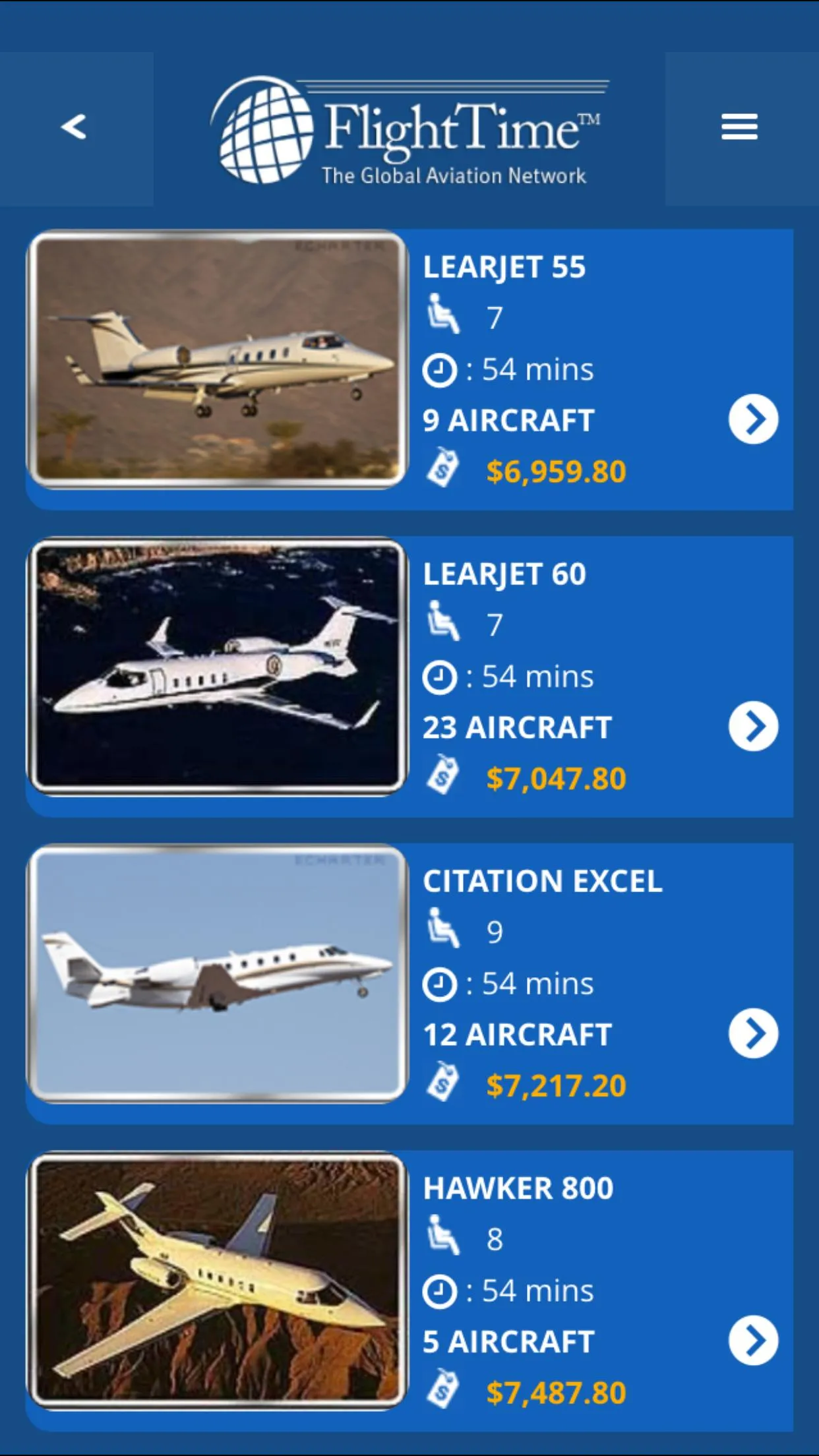 FlightTime Private Jet Charter | Indus Appstore | Screenshot