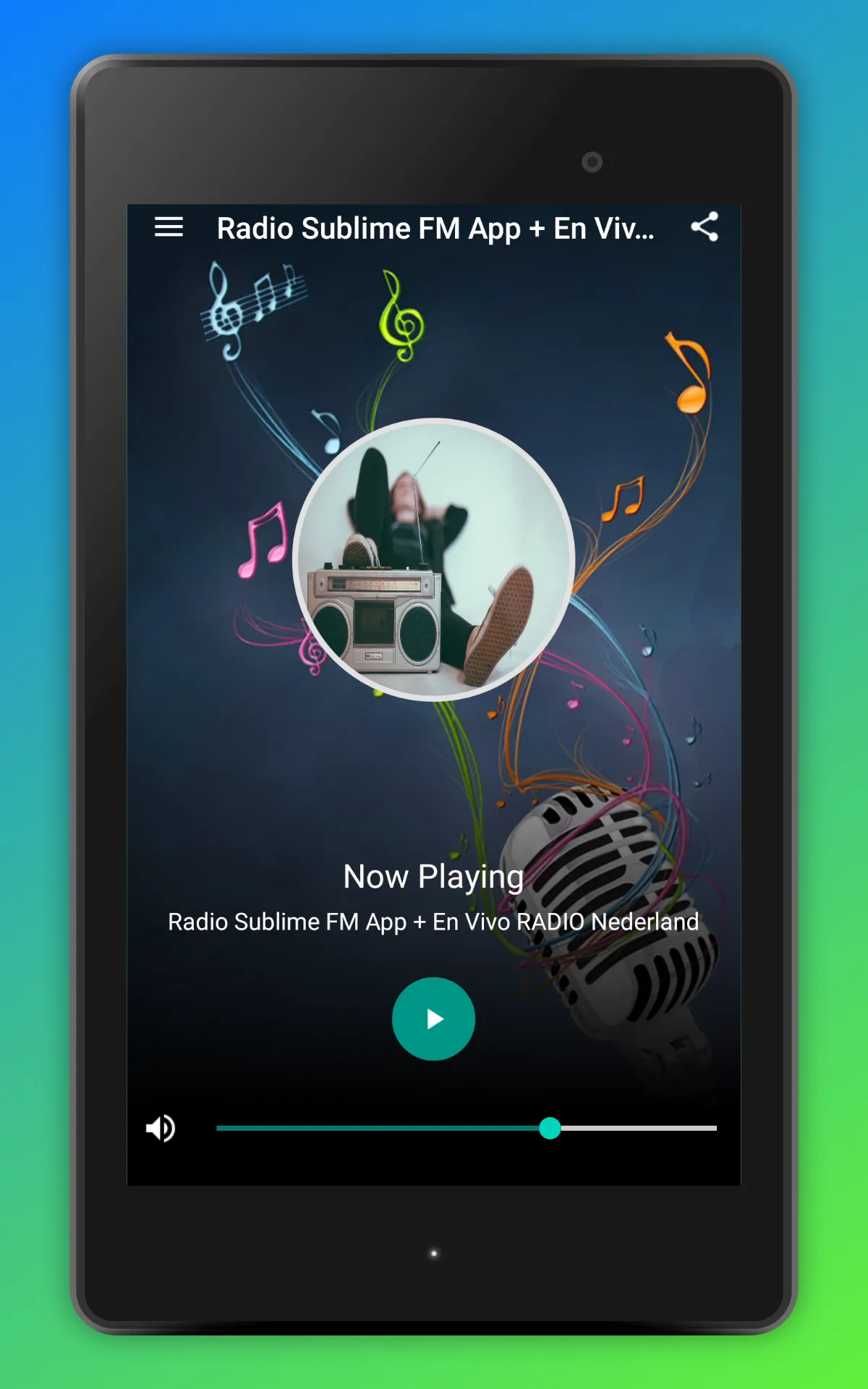 Radio Sublime FM App Nederland | Indus Appstore | Screenshot