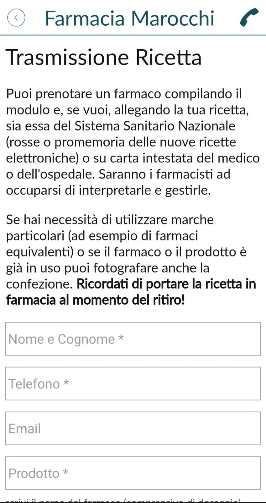 Farmacia Marocchi | Indus Appstore | Screenshot